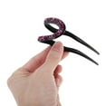 thumbnail image 5 of Unique Bargains 1 Pc Fashion U-shaped Hair Pins for Home Dark Light Purple, 5 of 5