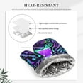 thumbnail image 4 of DouZhe Oven Mitts and Pot Holders Sets, Tiger Dazzle Purple Prints Non-Slip Heat Resistant Kitchen Oven Silicone Glove, 4 of 7