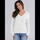 thumbnail image 4 of Suéter de Punto de Larga para Mujer, Jersey Ajustado con Cuello en V, Moda de Otoño, Atuendos Informales de Negocios para Otoño. L, 4 of 10