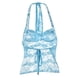 thumbnail image 4 of Top transparente con encaje para mujer, blusa sexy y casual de manga corta., 4 of 8