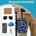 thumbnail image 6 of COEQINE Forearm Crutch Bag with Zipper Phone Pouch Blue Butterfly Galaxy Walking Cane Accesories, Zipper Pouch, Hands-Free, Organize Daily Essentials, for Seniors Men Women, 6 of 7