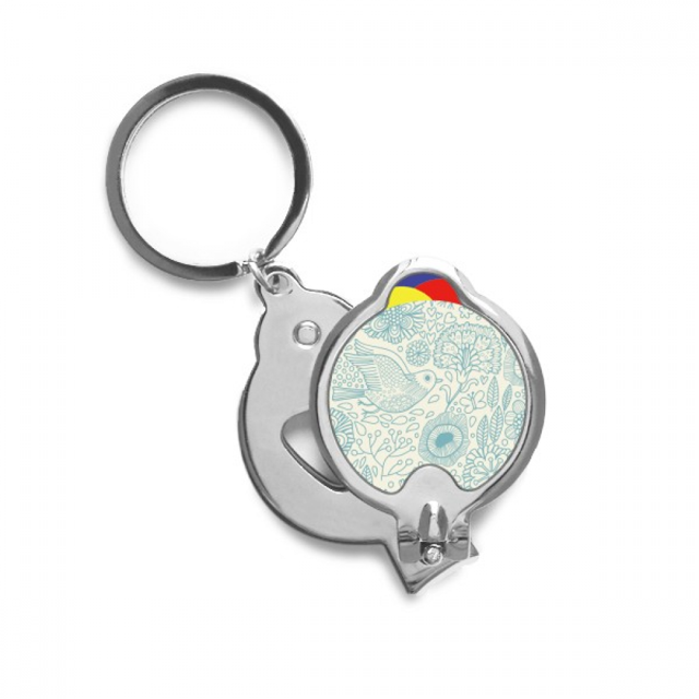 Bird Flower Paint Nail Clippers Sharp Fingernail Stainless Steel Cutter