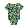 thumbnail image 2 of Rocae Skull and Palm Leaves for Baby Climbing Clothes Soft Baby Romper for Active Infants Comfortable and Breathable Crawling Jumpsuit Unisex Baby Outfit 12 Months, 2 of 8