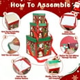thumbnail image 5 of Christmas Gift Boxes with Lids Reusable Stackable Nesting Boxes Unique Big Decorative Santa Claus Gift Storage Boxes for Xmas Party Supplies 3Pcs Set 2, 5 of 7