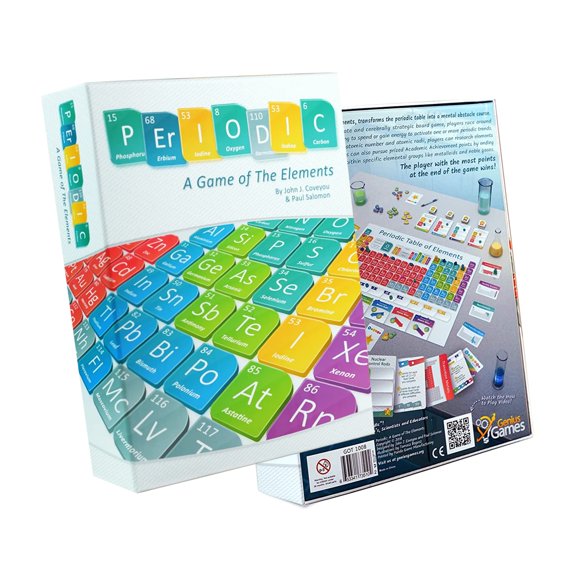 Periodic : un Jeu d'Éléments / Jeu de Société et de Cartes Tableau Périodique sur les Atomes, Éléments et Composés / un Jeu de Société de Stratégie pour les Joueurs et l'Éducationa