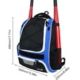 thumbnail image 4 of WDOplteas Mochila Béisbol Bate Softbol Gran Capacidad para Jóvenes Adultos (azul), 4 of 9