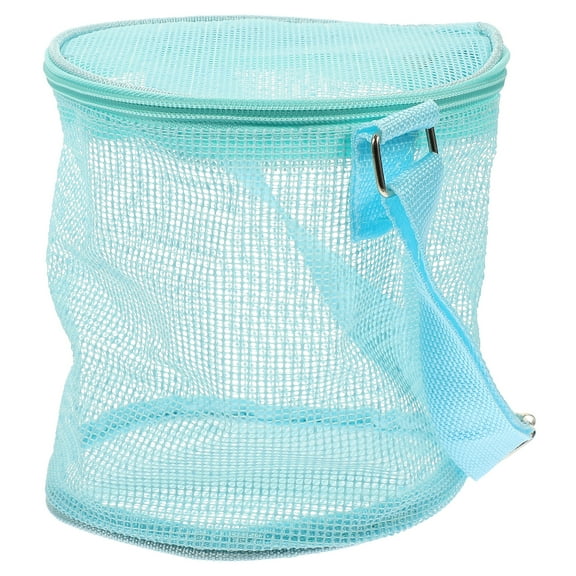 Kids Mesh Beach Bag Shell Storage Bag Portable Beach Toy Bag Beach Toy Storage Pouch