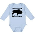 thumbnail image 3 of Inktastic Buffalo Cute Animal Western Boys or Girls Long Sleeve Baby Bodysuit, 3 of 5