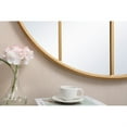 thumbnail image 4 of Metal windowpane mirror 36 inch in x 36 inch in Brass, 4 of 5