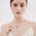 thumbnail image 3 of Dorunmo Mama Bear with 2 Cub Necklace 925 Sterling Silver Black Crescent Moon Pendant Mom Necklace from Daughter Son Mother's Day Jewelry Gifts for Women, 3 of 6