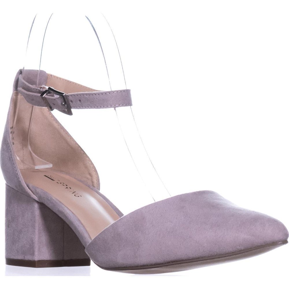 Call It Spring Womens Call It Spring Aiven BlockHeel AnkleStrap Pumps, Grey