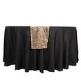 BalsaCircle 12x108 in Rose Gold Mesh Wavy Embroidered Sequins Table ...