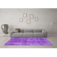 thumbnail image 3 of Ahgly Company Indoor Rectangle Persian Purple Bohemian Area Rugs, 2' x 5', 3 of 4