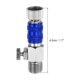 thumbnail image 2 of Adaptadores de conector de aerógrafo de 1/8, 1 pieza de válvula de control de flujo de aire de conexión rápida de aerógrafo, azul, 2 of 5