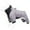 Gray, variant on Pet Waterproof And Cold-Proof Four-Legged Cotton Clothing Random Zipper Color