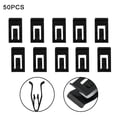 thumbnail image 4 of BAMILL 50X Black Car Console Dash Dashboard Trim Metal Retainer Rivet Fastener Clips, 4 of 9