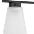 thumbnail image 6 of Tanner Collection Three-Light Matte Black Transitional Vanity Light, 6 of 9