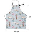 thumbnail image 2 of Kdxio Cute Snowflake Dachshund Apron with Pockets Adjustable Kitchen Aprons for Men Women Waterproof Aprons for Cooking,Drawing,Crafting, Baking Household Cleaning, 2 of 5