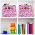 thumbnail image 6 of Ryvnso Tie Dye Pink Storage Basket Large Bin Foldable Boxes Toys Organizer 14.2x10.2x8.3in 1 PC, 6 of 8
