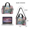 thumbnail image 3 of FORMRS 16" Laptop Bag Carrying Sleeve Case with Handle Travel Shoulder Briefcase, Green Window Sea, 3 of 8