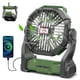 thumbnail image 1 of CONBOLA Ventilador portátil con batería con linterna LED, 10400 mAh, pequeño ventilador de camping silencioso recargable para exteriores, ventilador de escritorio personal, ventilador de mesa con ganc, 1 of 5
