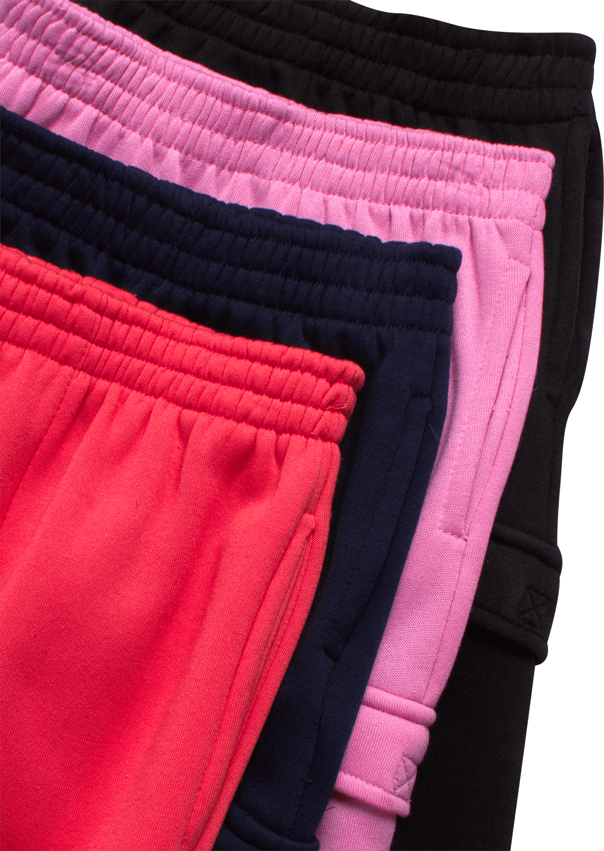 Real Love Girls Sweatpants Soft Lightweight Basic Fleece Cargo Jogpants, Joggers or Flares 4 Pack