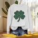 thumbnail image 5 of Ounisa St. Patrick's Day Sweatshirt for Women Clover Graphic T-Shirts Patty's Day Color Long Sleeves Tee Tops, 5 of 7