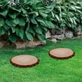 thumbnail image 4 of OULII Solid Wood Decorations Garden Stepping Stone Wood Decor 1Pcs, 4 of 7