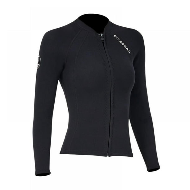 Wetsuits Top Jacket Vest Mens Womens 2mm Neoprene Long Sleeve for Scuba ...