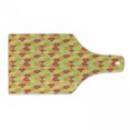 thumbnail image 1 of Colorful Cutting Board, Fresh Ripe Citrus Fruits Orange Grapefruit and Lemon Repeating Circular Pattern, Tempered Glass Cutting and Serving Board, Wine Bottle Shape, Multicolor, by Ambesonne, 1 of 1