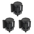 thumbnail image 3 of maskred Versatile Retractable Stanchion Queue Barrier for Effective Crowd Management Black 3meters 3Set, 3 of 6