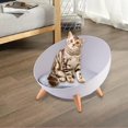 thumbnail image 1 of Cama hemisférica para gatos, perrera cálida para cachorros, casa pequeña para perros Invierno desmontable antideslizante Cueva suave Nido de cama para Colco Cama para gatos, 1 of 8
