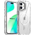 thumbnail image 1 of KOMI for 16 Case,Clear Compatible with MagSafe,3 in 1 Heavy Duty Drop Protection Rugged Shockproof/Drop/Dust Proof 3-Layer Protective Durable Magnetic Phone Cover for 16 6.1"_3, 1 of 5