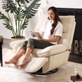 thumbnail image 4 of Electric Glider,Power Recliner, Reclining Sofa Chair with USB Ports,Swivel Glider Recliner Chair (Beige), 4 of 9