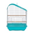 thumbnail image 4 of Prevue Pet Products Palm Beach Teardrop Roof Aqua & White Bird Cage SP21003A/W, 4 of 8