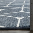thumbnail image 4 of Loomaknoti Terrace Tropic Shamid 9' x 12' Geometric Indoor/Outdoor Area Rug , Blue/White, 4 of 7