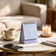 thumbnail image 5 of 2027 Desk Calendar, Small Standing Monthly Calendar with Gold Print for Office Desk, 5 of 7