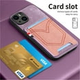 thumbnail image 6 of ELEHOLD for iPhone 14 Pro, Wallet Phone Case,Slim Leather Shockproof Lens Protector with Card Slot Anti-Scratch Case Cover,Support Magnetic Car Mount, purple, 6 of 8