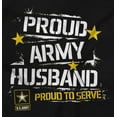 thumbnail image 2 of Military Logo Proud US Army Husband Men's Crewneck Sweatshirt Brisco Brands S, 2 of 6
