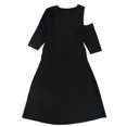 thumbnail image 2 of bar III Robe Découpée Ligne A pour Femmes, Noir, TTG, 2 of 2