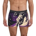 thumbnail image 1 of Fotbe Astronaut Floating purple Space Calzoncillos Tipo Boxer con Bolsa de Soporte Total para Hombre, X-Temp Fresco, Transpirable y de Secado Rápido-Large, 1 of 5