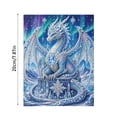 thumbnail image 2 of Guardian Dragon Diamond Art Painting Kit 8-Inch Complete Diy Diamond Embroidery Mosaic Craft Set for Adults, Luxury Home Decor Gift with All Supplies Included, 2 of 4