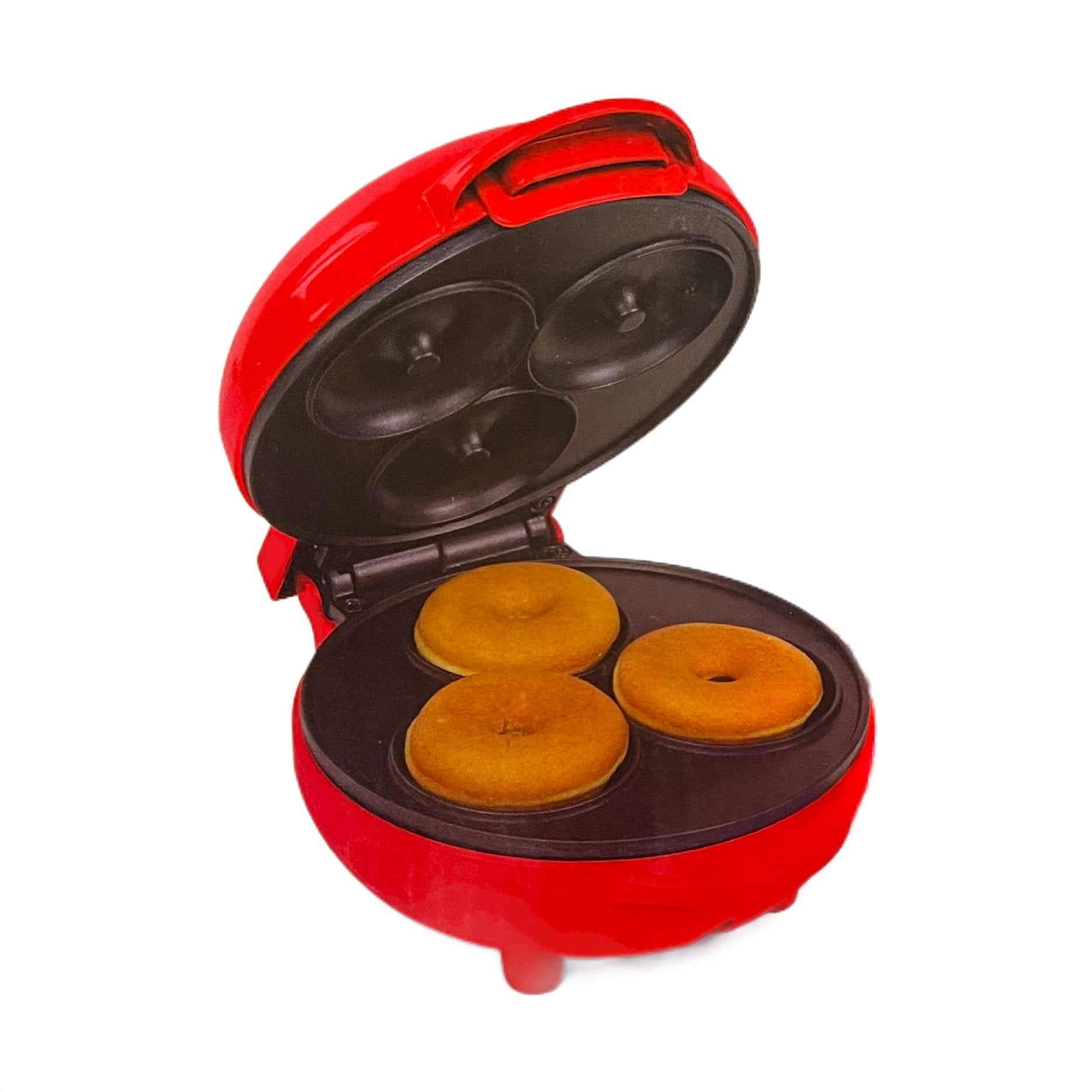  DASH Multi Mini Heart Shaped Waffle Maker: Six Mini Waffles -  Red Heart & DDM007GBAQ04 Mini Donut Maker Machine for Kid-Friendly  Breakfast, Donuts Print