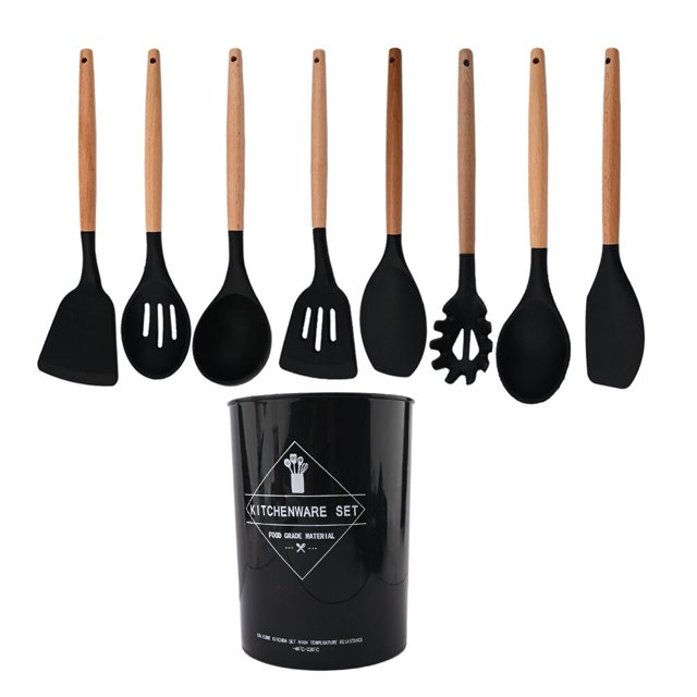 Utensilios de cocina antiadherentes de silicona Herramientas para hornear resistentes al calor con caja de almacenamiento zhangmengya LED
