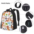 thumbnail image 3 of Pofeuu Floral Ditsy Print Backpack Travel Backpacks With Lunch Bag Pencil Bag Set 3 pcs Set Cartoon Backpack, 3 of 7