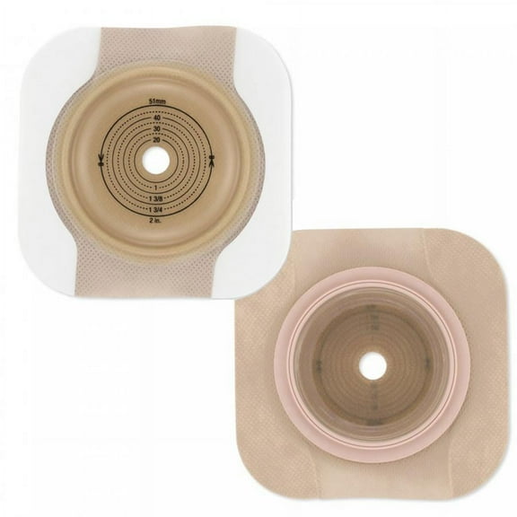 New Image CeraPlus Ostomy Barrier Trim to Fit Red Code 5 Count 57 mm Flange Up to 1-1/2 Inch Opening