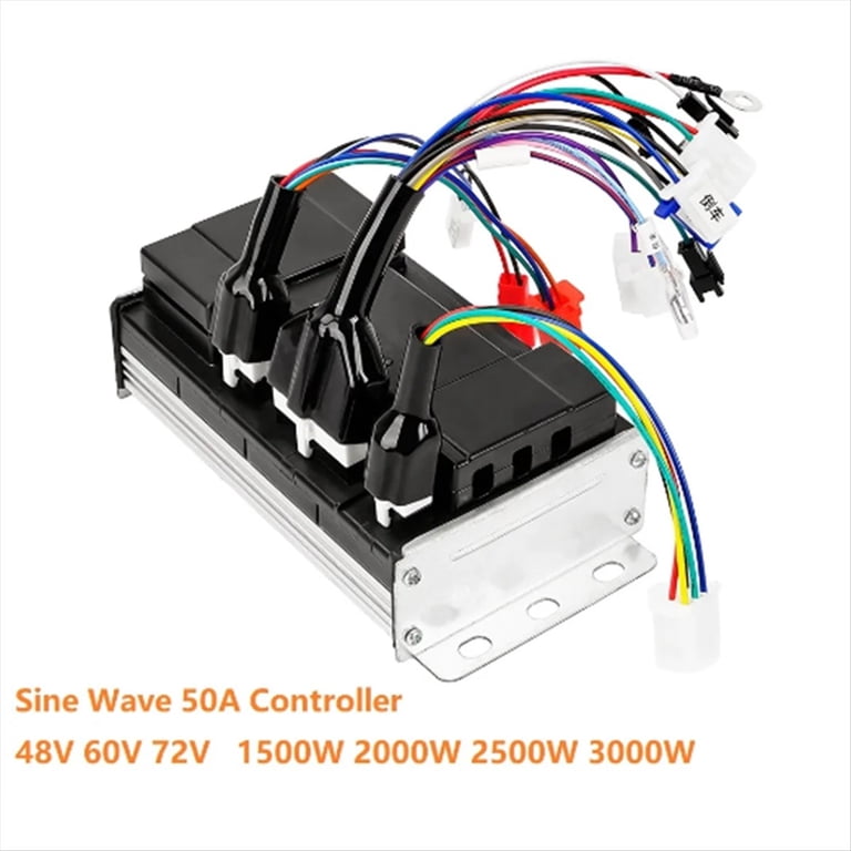 Sine Wave Controller 48V 60V 2500W 72V 3000W Electric Bicycle Brushless DC  50A Scooter Motor