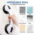 thumbnail image 3 of KEKOY 2 Pack Grab Bars for Bathroom, Safety Bars for Shower with Shower Pouf and Hook, Bathroom Grab Bar for Seniors, Elderly, Handicap, 3 of 6