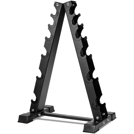 Dumbbell Rack Stand Only, Weight Rack for Dumbbells Compact A-Frame Home Gym Space Saver (480/570/800 LBS Weight Capacity)