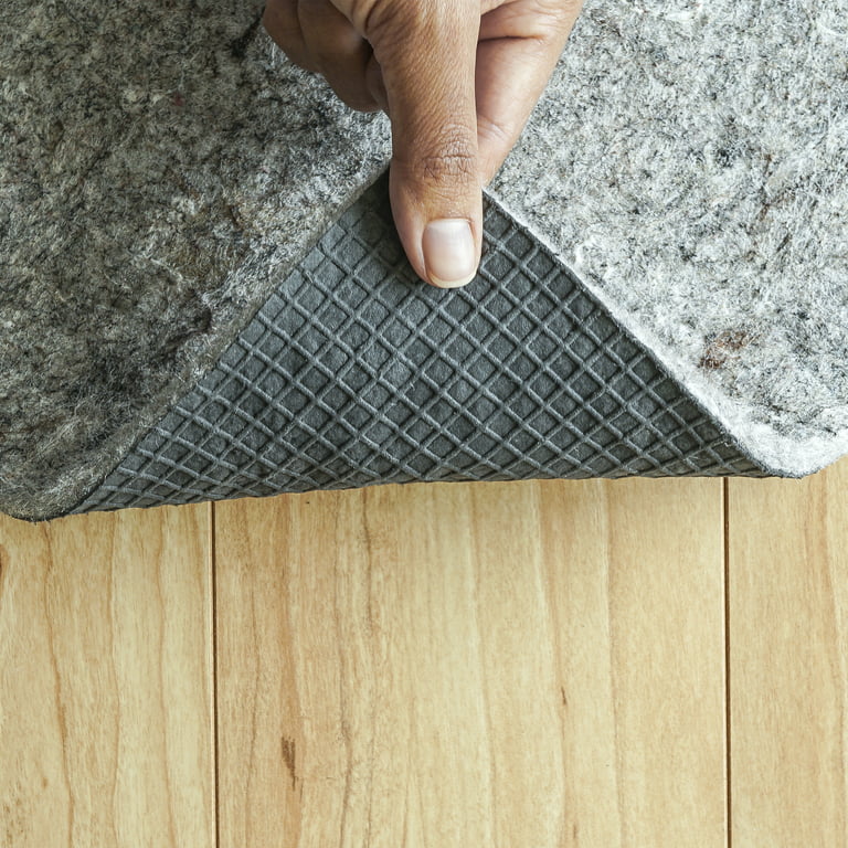 FreeLung Non-Slip Rug Pad 5x8 Area Rug Gripper for Hardwood Floors White 